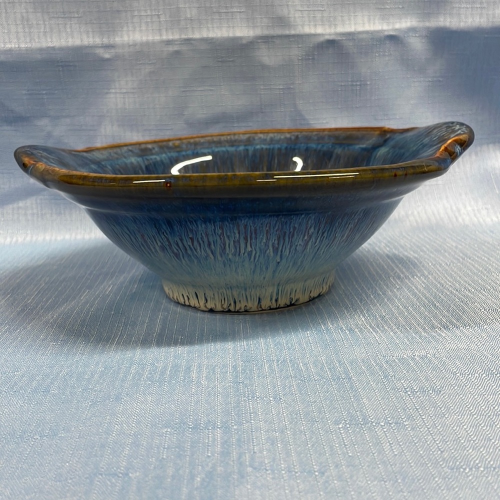 Bill Campbell pottery handled bowl 8.75” - Picture 3 of 8